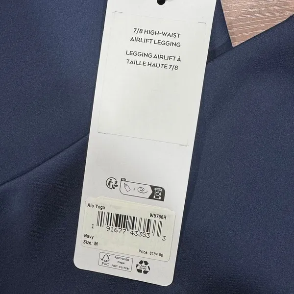 ALO 7/8 High-Waist Airlift Legging Navy - Image 8