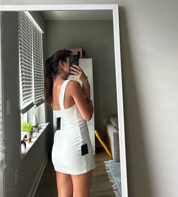 Lulus Mini Dress White - Image 2