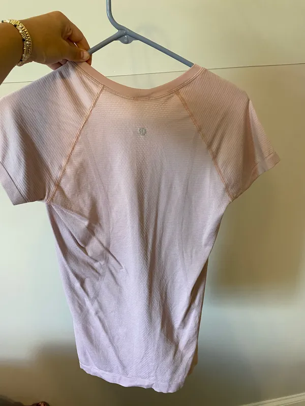 Light Pink Lululemon Swiftly Tech Short Sleeve - Image 2