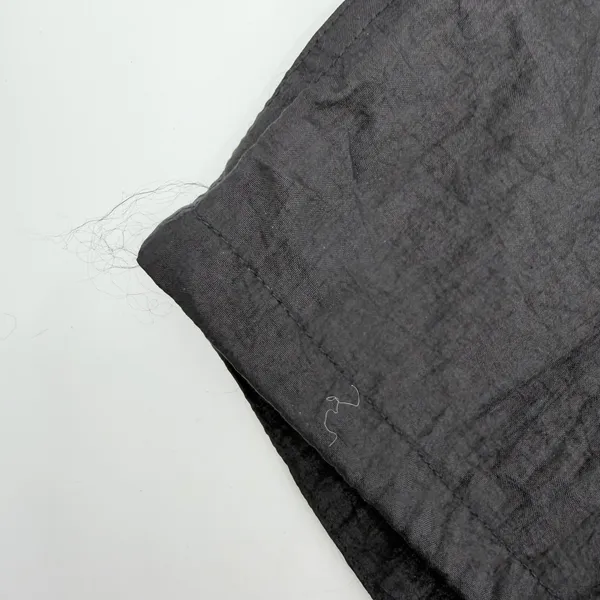 Athleta Shirt Women S Black Lunar Sheen Overshirt Drawstring Snap Gorpcore Nylon - Image 11