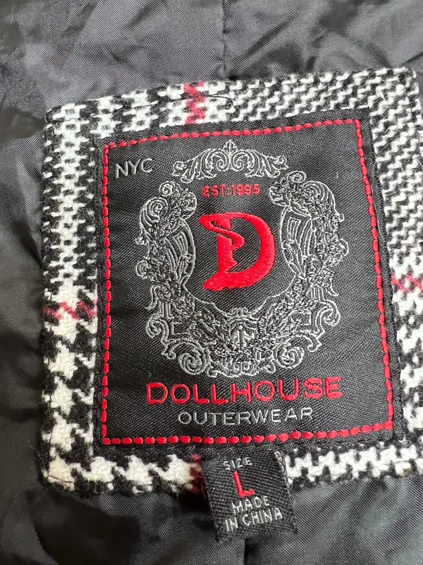 DollHouse gray and black coat size L - Image 6