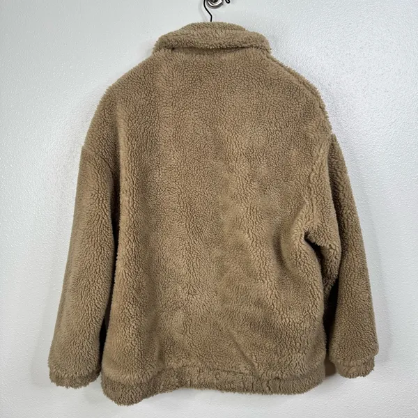 Urban Outfitters Brown Teddy Coat Size‎ Small - Image 2
