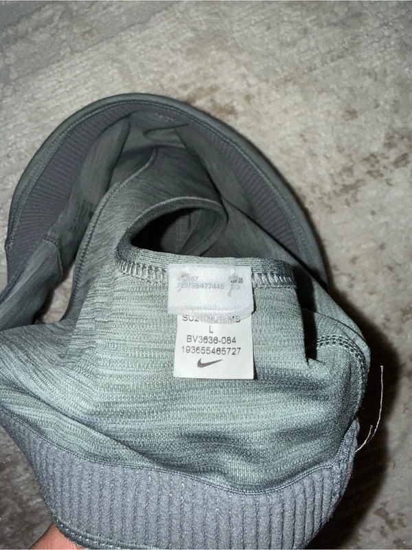 Nike Heather Grey Racerback Sports Bra - Image 5