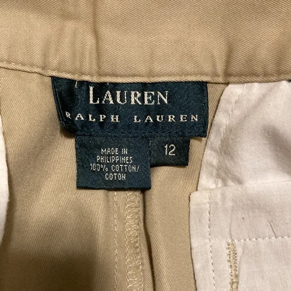 LAUREN RALPH LAUREN Shorts Women’s Size 12 Khaki Shorts Khakis Chinos Preppy - Image 6