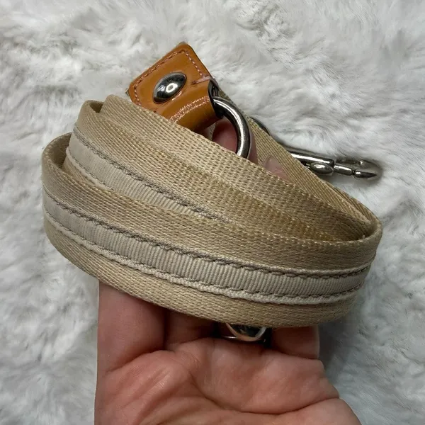 Coach Poppy Cream Gray Replacement Strap - Image 3