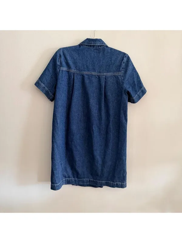 Reformation Loeb Denim Mini Dress - Image 5