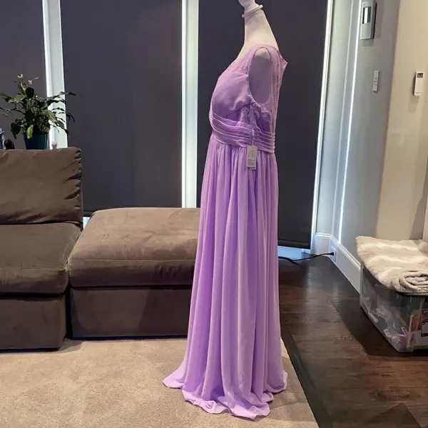 Women’s A-Line V-Neck Chiffon Prom Formal or Bridesmaid Dress Size 18W NWT - Image 2