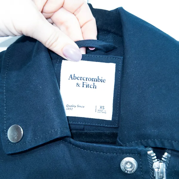 Abercrombie & Fitch Black Moto Lyocell Cropped Jacket Size XS - Image 2