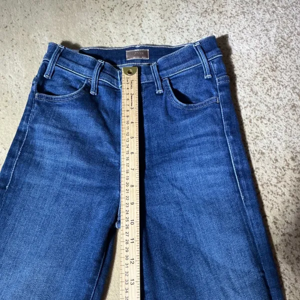 Mother The Hustler Ankle Fray‎ Jeans Home Movies High Rise Bootcut 23 1117-686 - Image 6