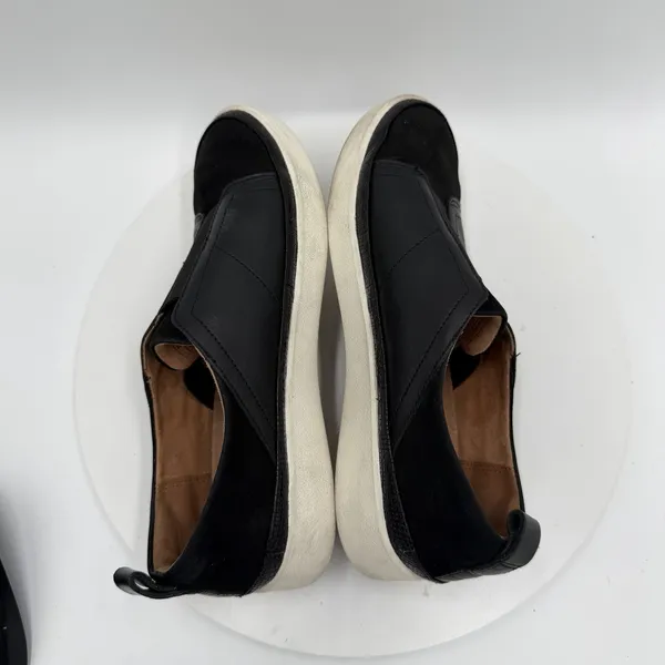 Vionic Zinah Shoes Womens Size 7 Black Leather Suede Slip On Orthotic‎ Comfort - Image 4