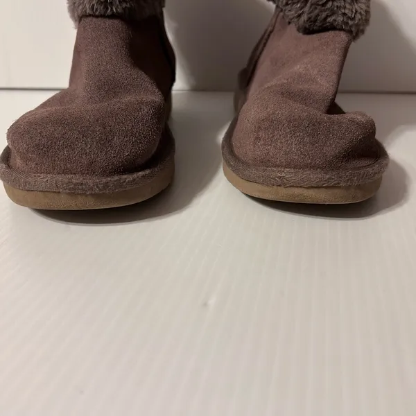 Koolaburra S/N 1114692 taupe leather winter boots women size 7 - Image 5
