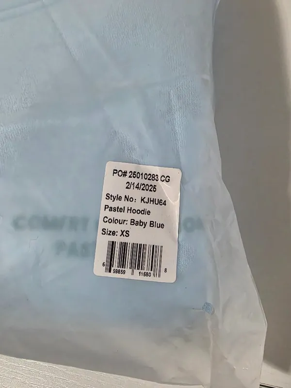 Comfrt Pastel Hoodie Mega – Baby Blue - Size XS - KJHU64 - Image 10