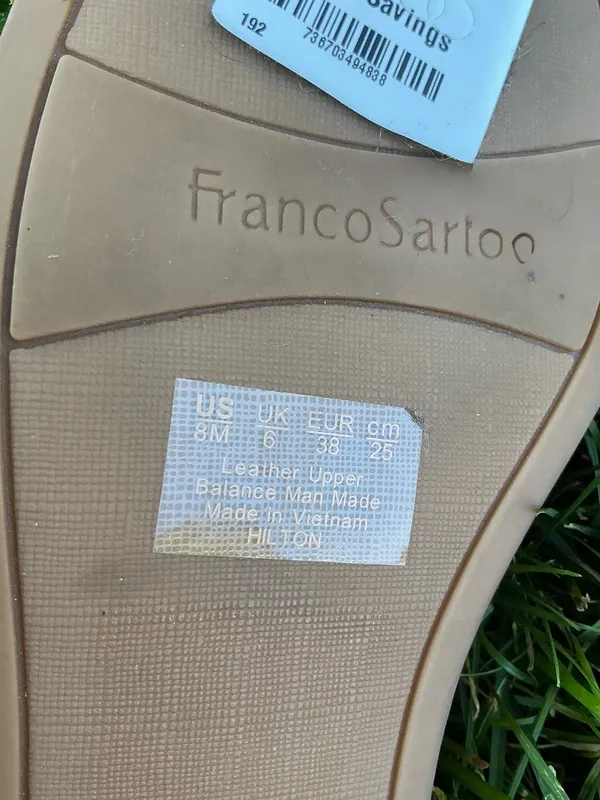 Franco Sarto Light Tan Perforated Suede Slip-On Loafers 🌸🌸 - Image 12