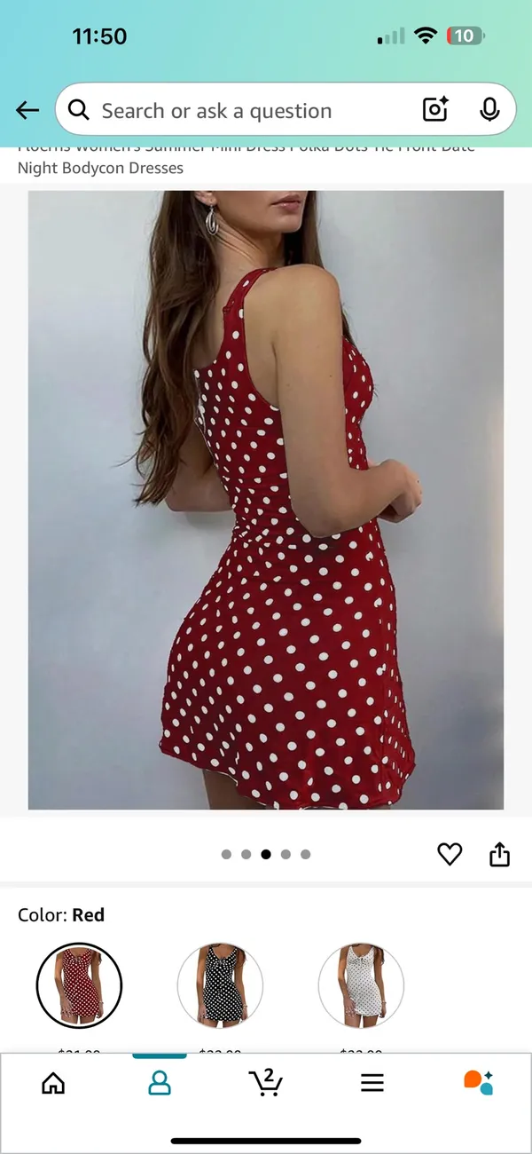 Amazon polka dot dress - Image 2