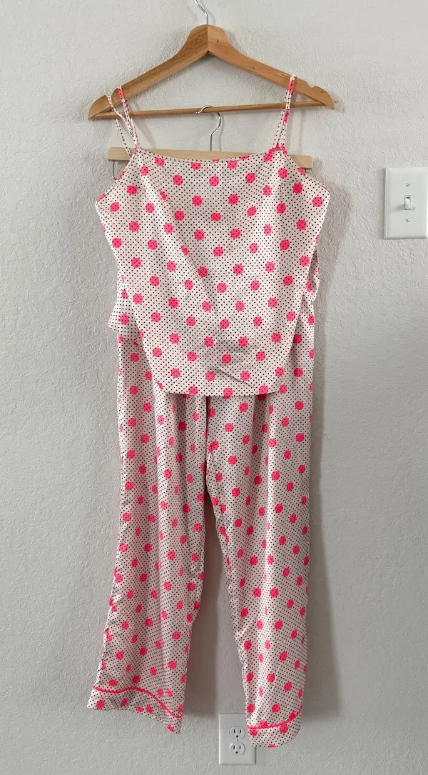 Victoria's Secret Satin Polka Dot Pajama Lounge Set - Image 3