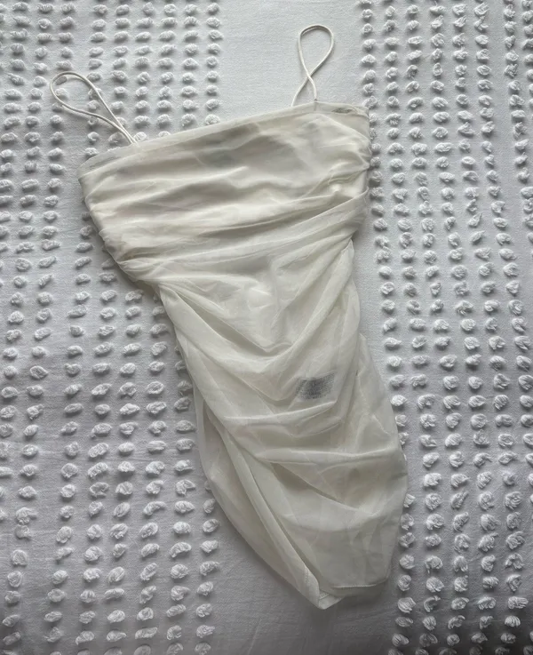 Mesh Forever 21 White Top  - Image 5