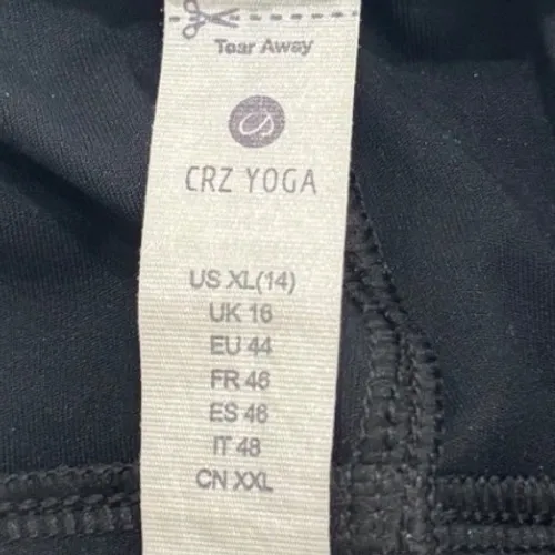 CRZ YOGA Womens Black Athletic Running Shorts Size XL Drawstring Pockets - Image 8