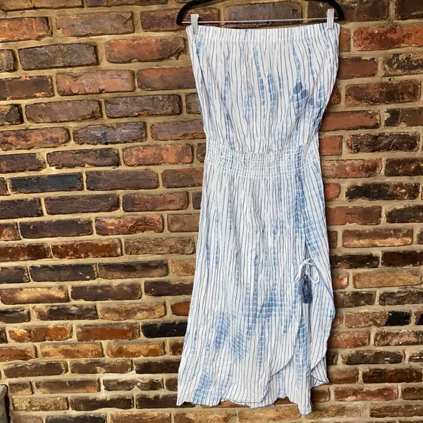 NWT Becca Sol Line Strapless Swim Bathing Suit Cover Up Dress Women's Size Large - Image 2