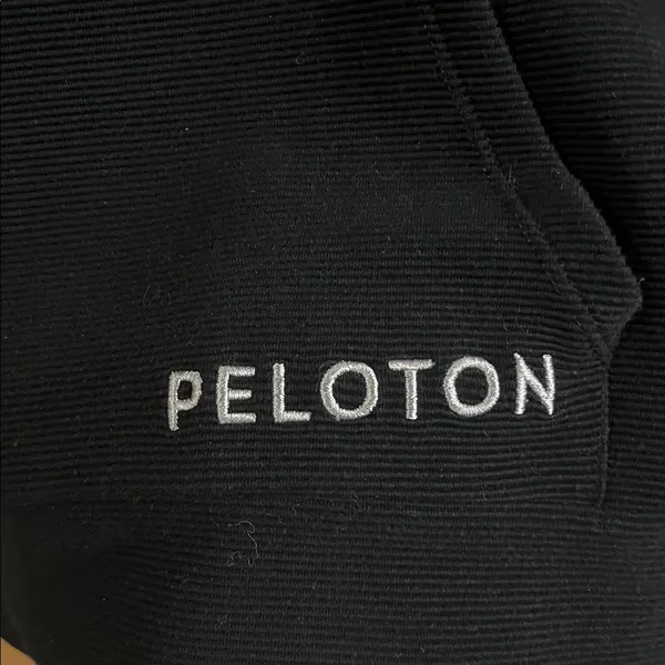 Peloton Black Ribbed High-Neck Quarter Zip‎ Sweatshirt Large - Image 4