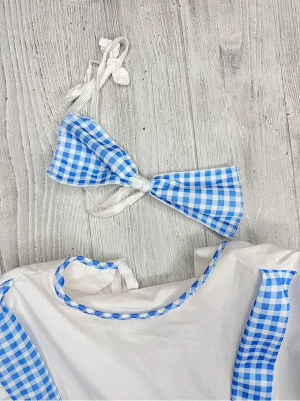 Rubies Dorthy wizard of Oz checked Halloween costume dress cosplay dress up OS - Image 5
