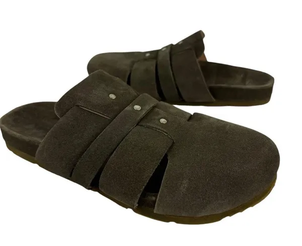 Free People Mule Clogs Sunday Season Khaki Green Slip On Women’s 36 USA 6 - Image 2