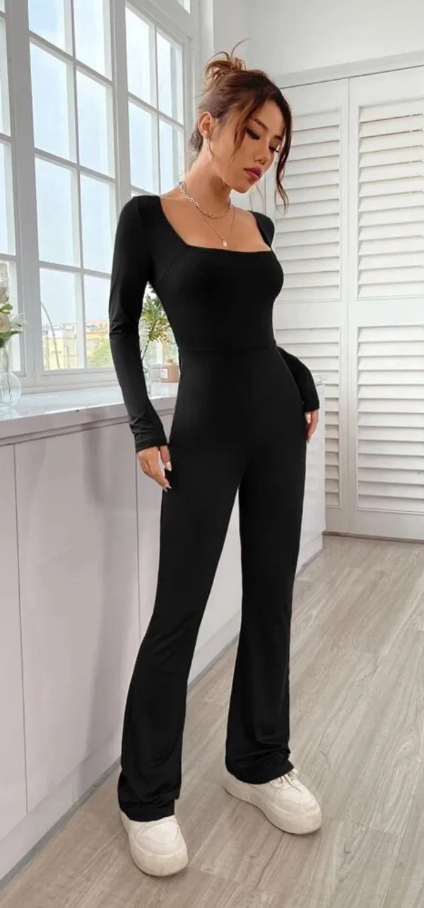 SheIn Square Neck Jumpsuit - Image 2