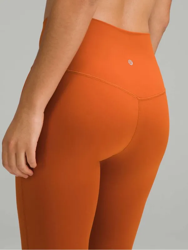 #23 Lululemon Align High-Rise Pant 25” Canyon Orange Size 4 - Image 4