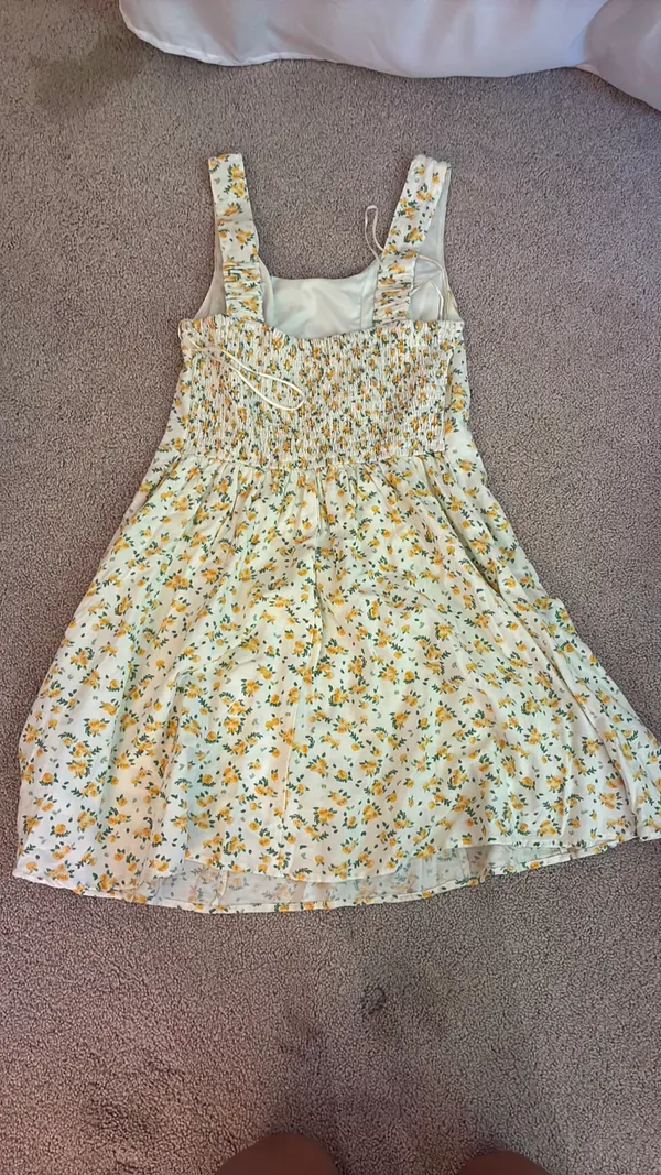 White floral dress - Image 2