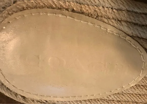 Coach Cailin Leather Espadrille Slides ☀️Size 8.5 | Cream / Beige | Excellent Condition - Image 6