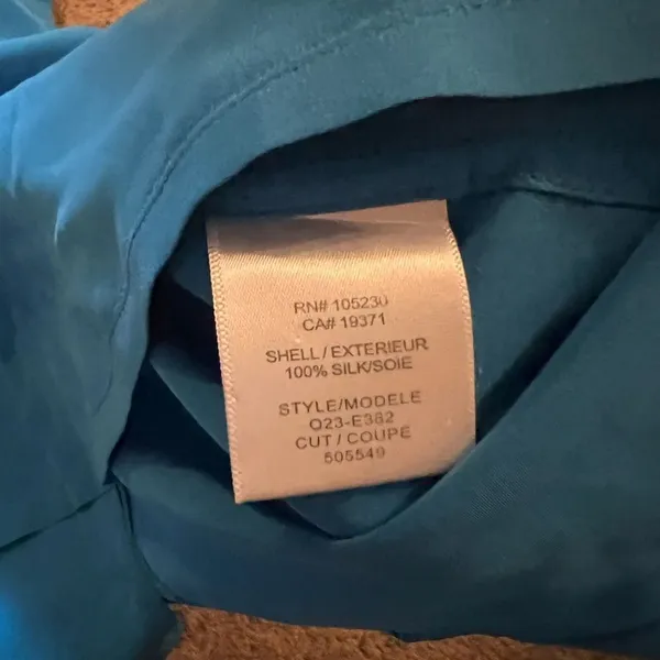 Equipment‎ xs blue silk blouse - Image 6