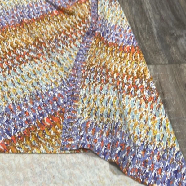 ANTHROPOLOGIE Daily Practice Purple Motiff Treasure Dress size small - Image 14