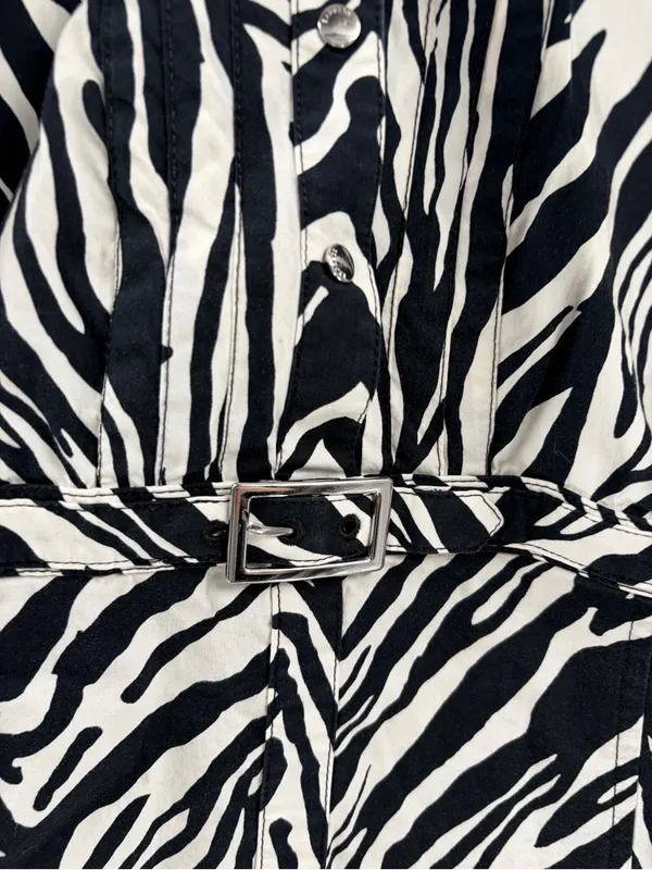 Express Y2K 2000s 00s club party cami tank zebra print going out top sz medium - Image 5