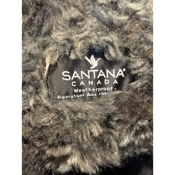 Santana Canada Weatherproof Winter Boots Grey Brown Faux Fur Trim Red Laces 40 - Image 3