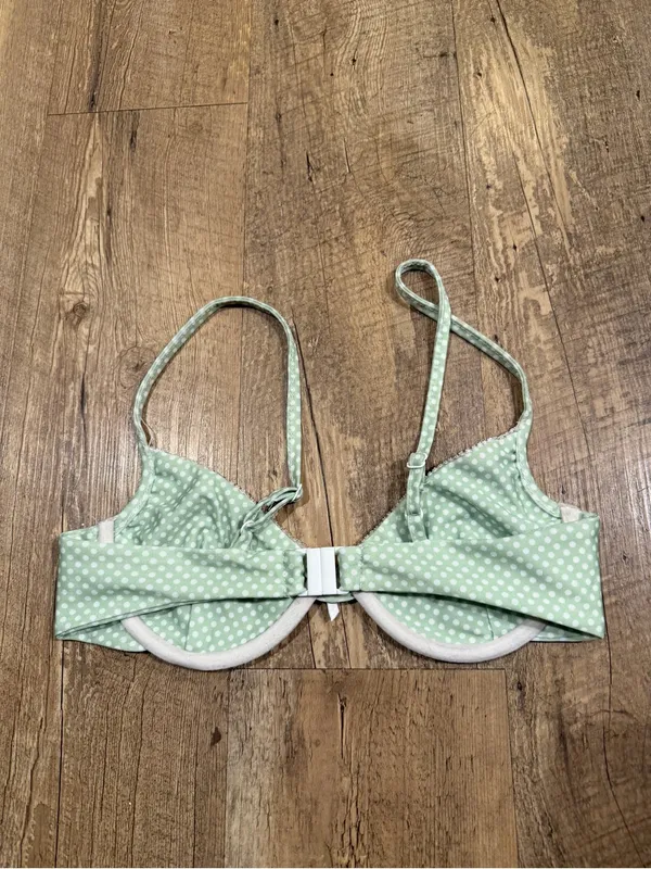 Princess Polly Light Green Polka Dot Bikini Top Daphne Underwire 4 - Image 3