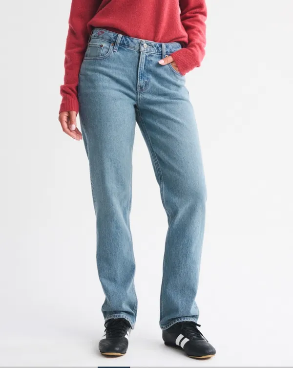 Abercrombie Mid-Rise 90s Straight Jeans - Image 6