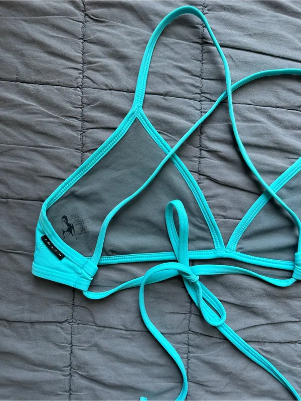 Jolyn Triangle Bikini Top - Hawaii Blue - XL - Image 6