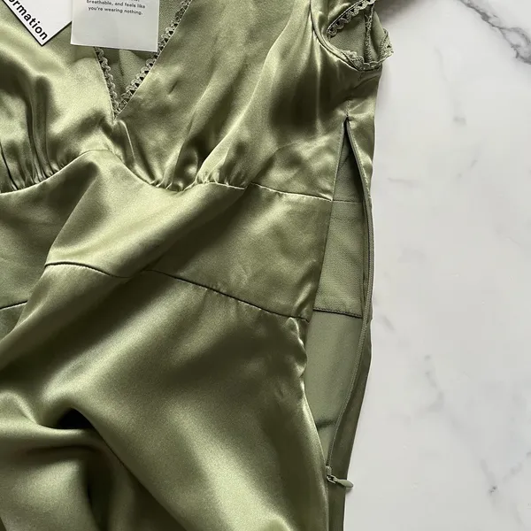 NWT Reformation Amelia Silk Dress Size 2 - Image 11