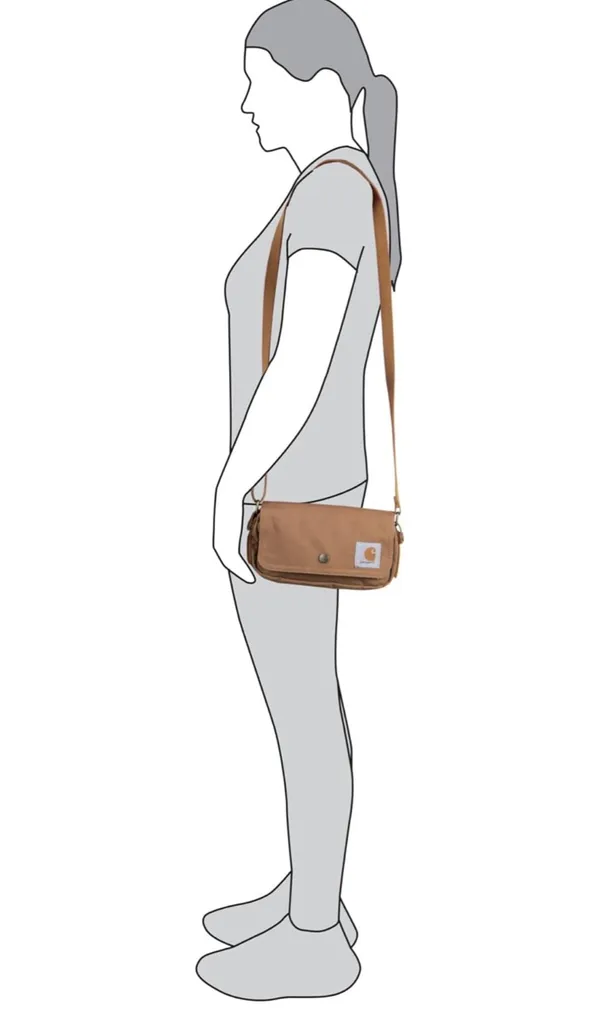 Carhartt Legacy Women Essentials Crossbody Bag Wine 8.5w x 4.5h x 1.5d inches - Image 12