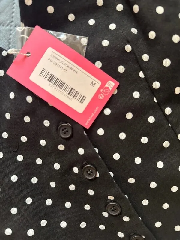 Edikted Twyla Polka Dot Halter Top M NWT - Image 3