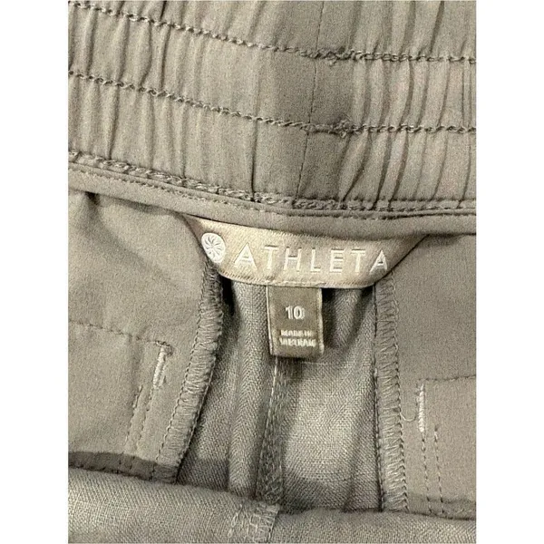 Athleta Light Gray Drawstring Athletic Shorts - Image 2