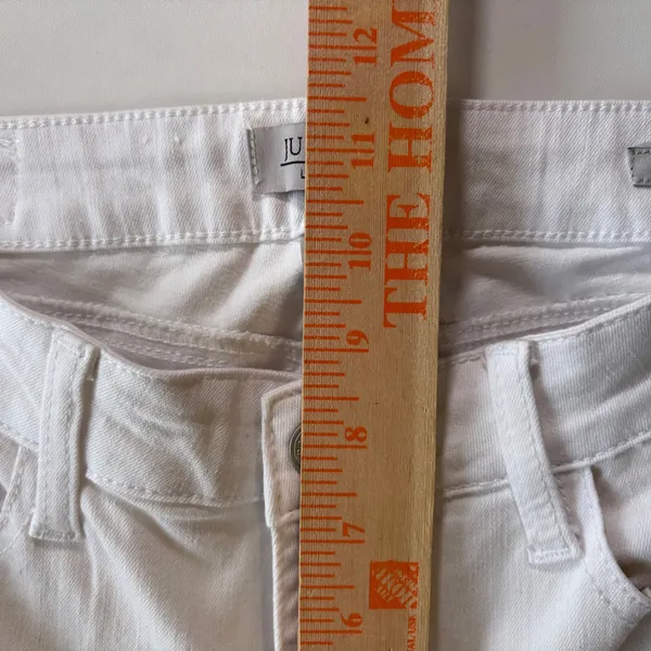 Judy Blue White Super‎ Flare Fit Jeans Size 3/26 High Waist Womenswear - Image 6