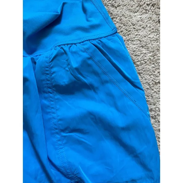 Aerie NWT The Hugger Home Run Shorts in Blue Pockets Drawstring Size Small - Image 6