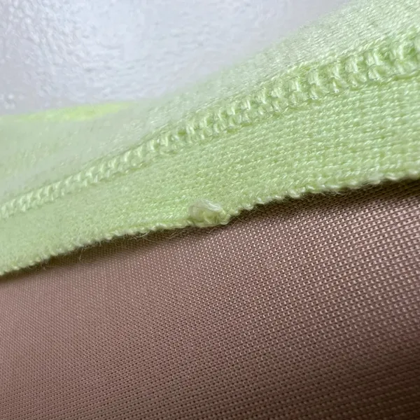 Aeropostale Cardigan Sweater Medium Womens Green Knit Lightweight Cotton V-Neck - Image 9
