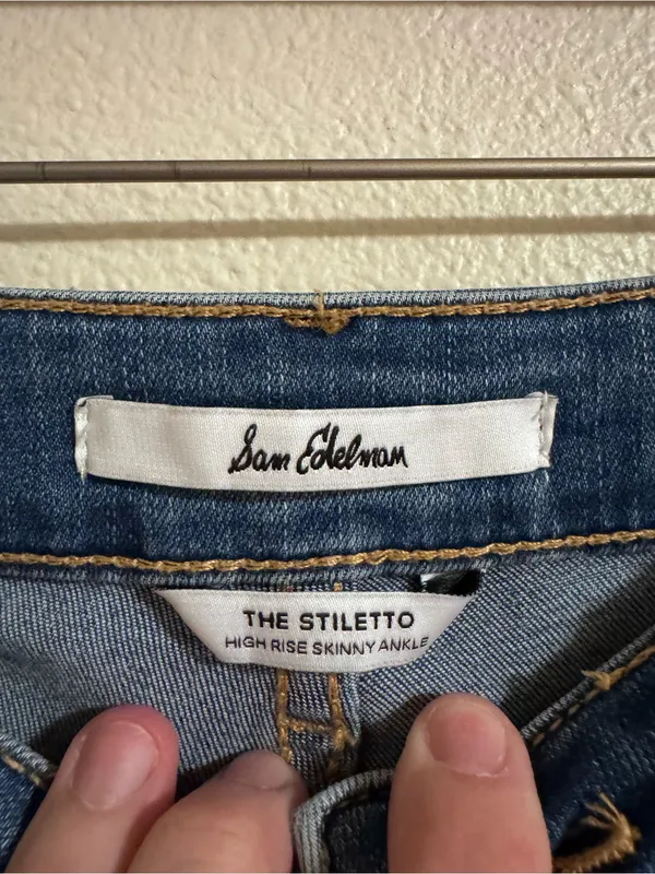 Sam Edelman Mid-Blue Skinny Jeans - Image 2