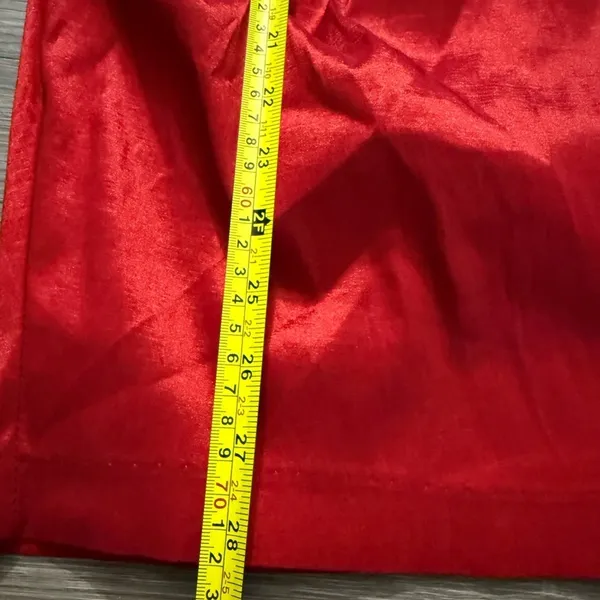 Cindy Strapless Red Satin Cocktail Dress Bow Detail XS - Image 7