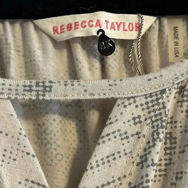 REBECCA TAYLOR Animal Print Short Sleeve T-Shirt Material Maxi Dress Size XS - Image 4
