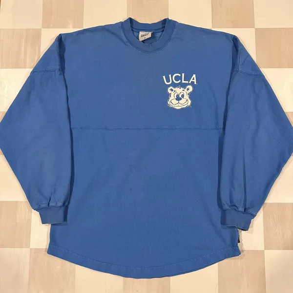 ucla bruins spirit jersey blue white text long sleeve tee xs bruin bear - Image 2