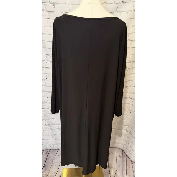 NWT Lane Bryant black shift dress Exposed 1/2 Zipper Plus Size 22/24 - Image 4