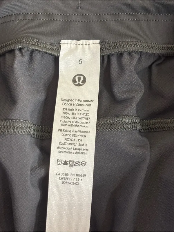 Lululemon License to Train High-Rise Pant W5FFES Graphite Grey size 6 - Image 4