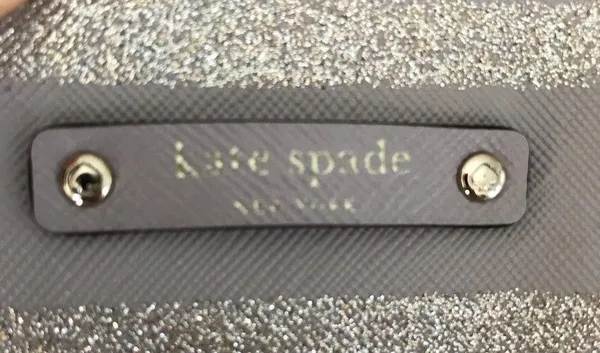 Kate Spade Silver and Gray Shimmery Tote - Image 8